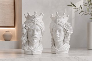 Coppia Sovrani del Sole 25cm altezza