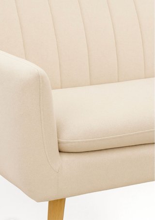 Sofá beige de tela  totalmente nuevo