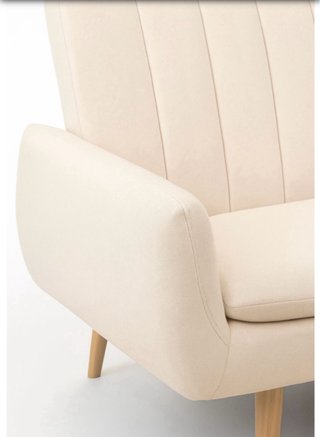 Sofá beige de tela  totalmente nuevo