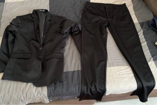 Traje negro elegante
