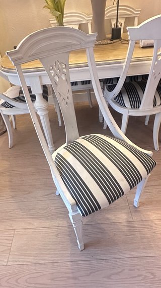Sillas de madera pintadas estilo vintage