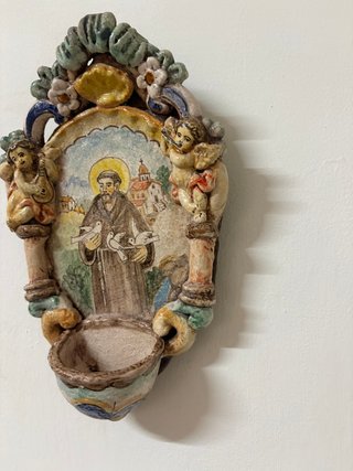 Acquasantiera San Francesco d'Assisi