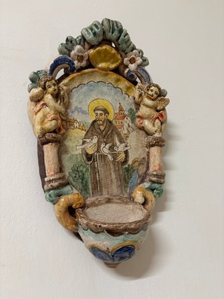 Acquasantiera San Francesco d'Assisi