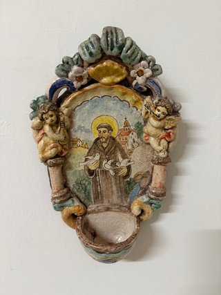 Acquasantiera San Francesco d'Assisi