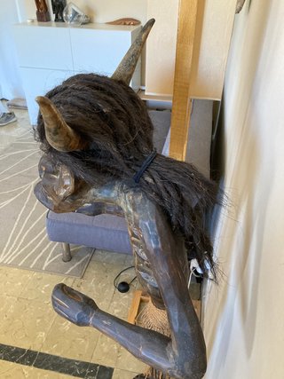 Figura Africana madera 140 cm