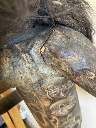 Figura Africana madera 140 cm