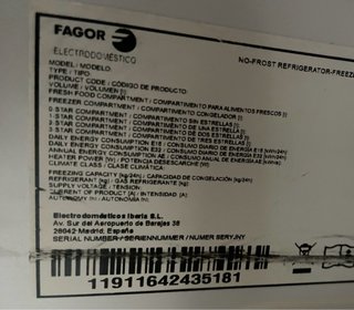 Cajón Frigorífico Congelador Fagor