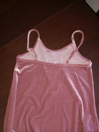 Vestido corto terciopelo adolescente