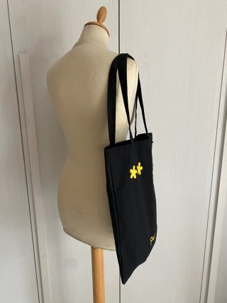 Borsa F**K nera in tessuto