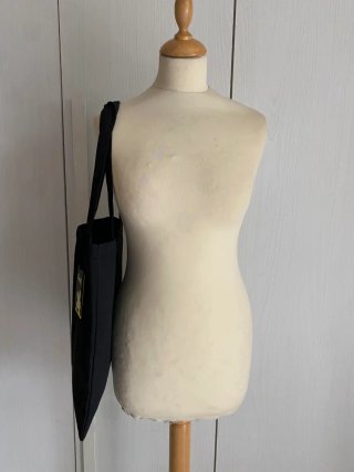 Borsa F**K nera in tessuto