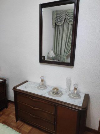 Conjunto Mesitas Madera y Mármol