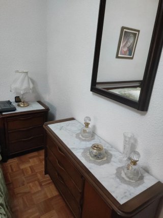 Conjunto Mesitas Madera y Mármol