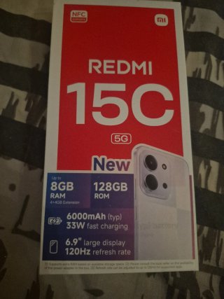 Xiaomi Redmi 15C 5G 8GB RAM 128GB Plata
