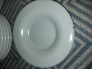 Juego 6 Tazas y Platos Ikea Porcelana.