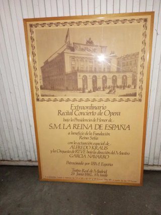 Cartel Concierto Ópera Reina España