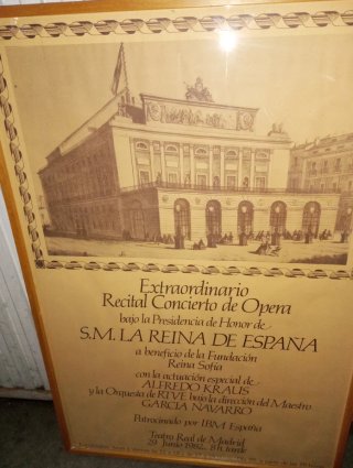 Cartel Concierto Ópera Reina España