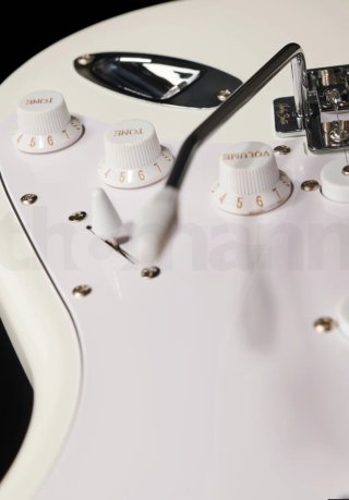 Guitarra Eléctrica Blanca IMAN