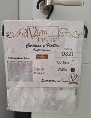Pack 2 Cortinas Visillo Vivid Torral 140x260