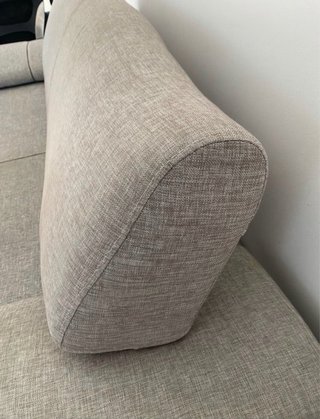 Sofá cama gris tela