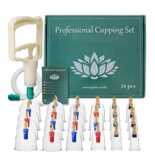 Set Profesional Ventosas Cupping 24 pzs