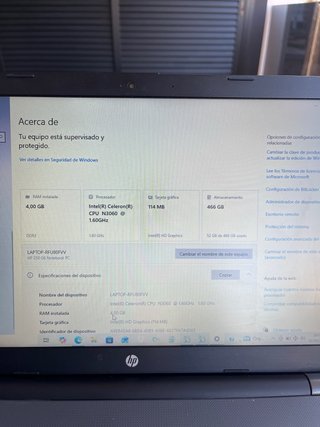 Portátil HP 500gb