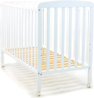 Asalvo Cuna de madera, 120 x 60 cm, color Blanco