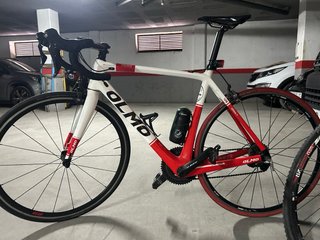 Bicicleta Carretera Olmo Veloce Blanca/Roja
