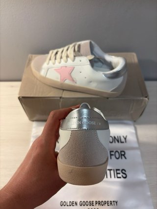 Golden Goose Super-Star Pink Star Sneakers