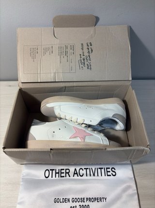 Golden Goose Super-Star Pink Star Sneakers