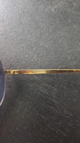 Gafas Cartier Doradas y Negras