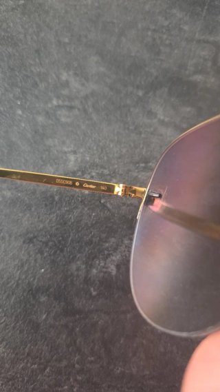 Gafas Cartier Doradas y Negras