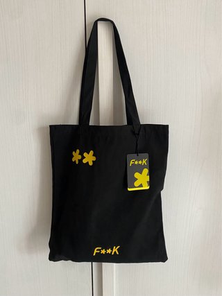 Borsa Bag nera in tessuto F**K