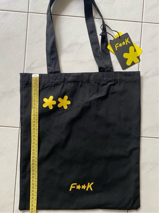 Borsa Bag nera in tessuto F**K