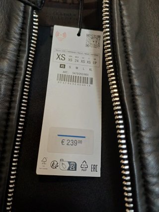 Giacca Pelle Zara ZW Collection