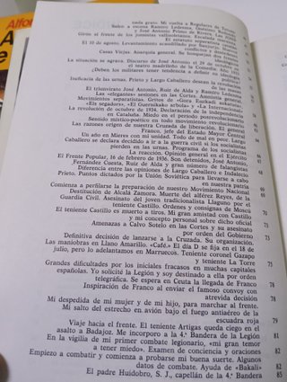 Libro Memorias y Recuerdos (memoria franquista)