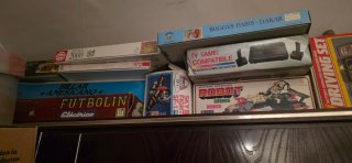 Lote Juguetes: Robot, Futbolín, TV Game, Puzzle