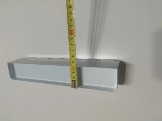 Colgador de pared blanco con 6 ganchos