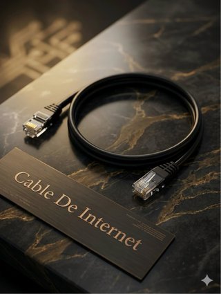 Cable de Internet Ethernet Negro