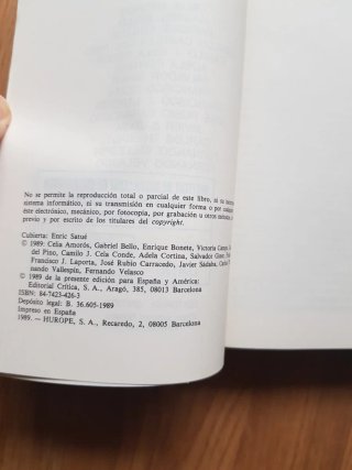 Historia de la etica. Tomo 3.