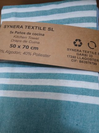Paños de cocina Synera Textile SL 50x70cm