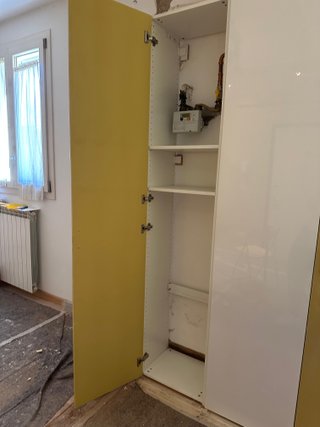 Armadio Dispensa Bianco e Giallo