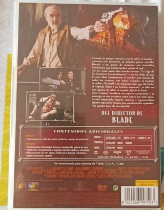 DVD La Liga de los Hombres Extraordinarios