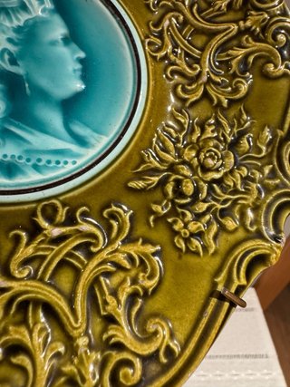 Piatti in maiolica antichi Schramberg Villeroy & Boch, Germania, 1900