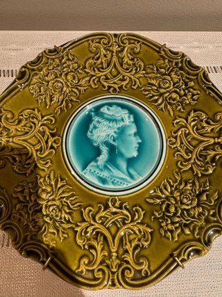 Piatti in maiolica antichi Schramberg Villeroy & Boch, Germania, 1900