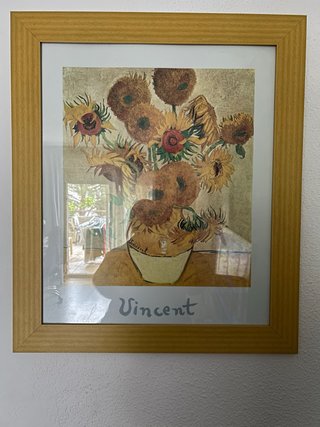 Cuadro Van Gogh Los Girasoles Marco Madera