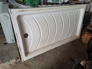 Plato de ducha blanco plástico semi nuevo