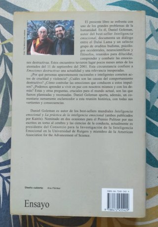1* edición. Emociones destructivas. Daniel Goleman