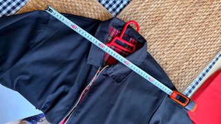 Chaqueta Harrington Made In England clásica Negra