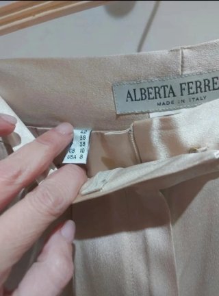 Alberta Ferretti 100% Seda - Nuevo (Talla 38/42IT)