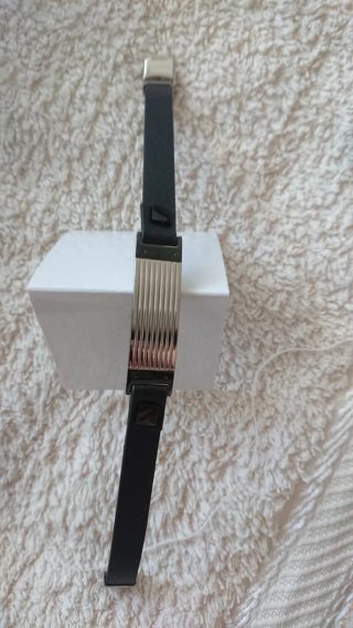 Pulsera Viceroy Hombre Negra y Plateada